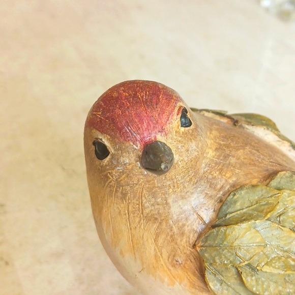 Harvest Bird Set With Leaf Wings Design,"resin" by Valeri/QVC ,NEW - Picture 8 of 9